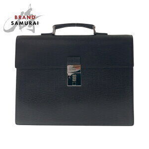 GUCCI black leather briefcase